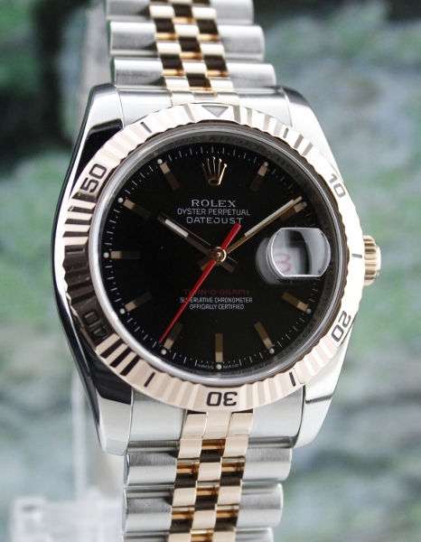 (image for) A ROLEX 18K ROSE GOLD OYSTER PERPETUAL DATEJUST TURN-O-GRAPH / 116261